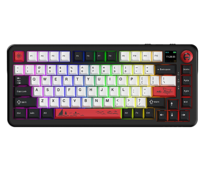 Klawiatura Ajazz AK820 MAX PLUS Avocado Switch Black Gray z ekranem